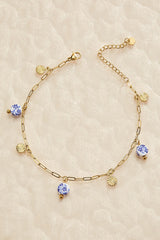 waterproof ceramic beaded anklet Versona Jewelry