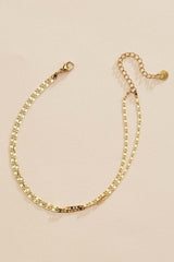waterproof flat layered chain anklet Versona Jewelry