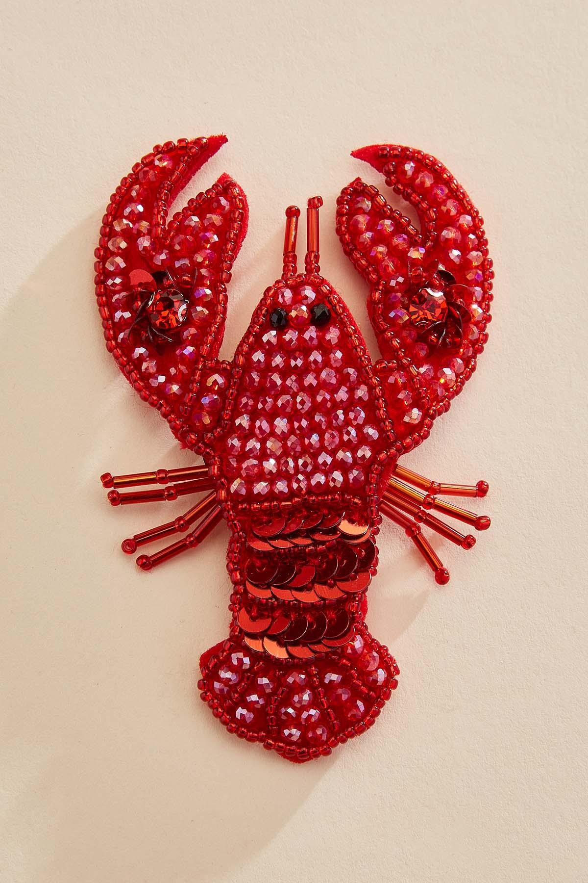 embellished lobster brooch Versona Jewelry