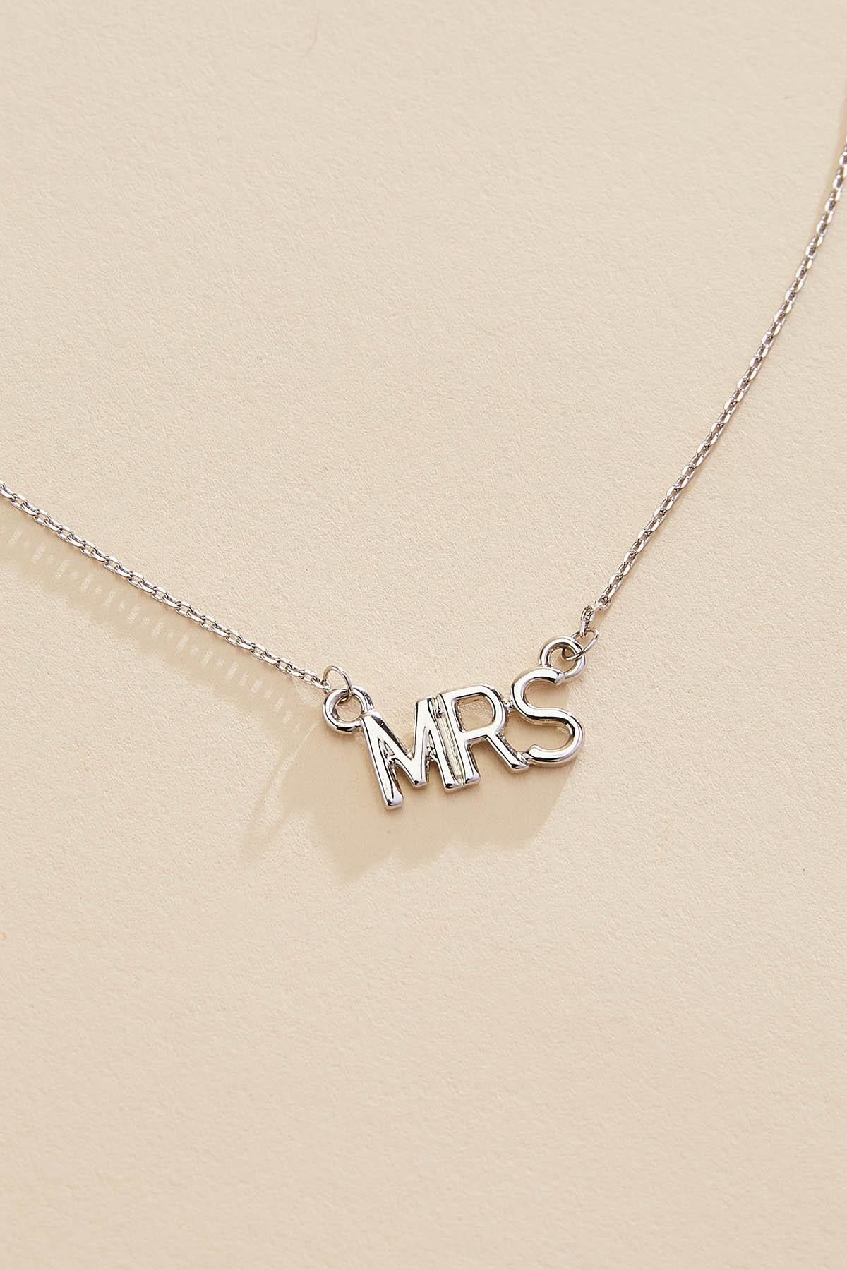 silver mrs necklace Versona Jewelry|Accessories|Sale