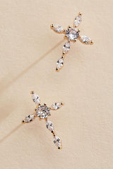 marquise stone cross necklace set Versona Jewelry|Accessories
