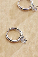 waterproof huggie hoop charm earrings Versona Jewelry