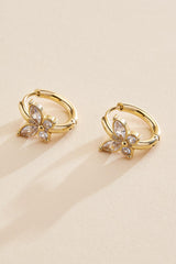 waterproof butterfly huggie hoop earrings Versona Jewelry