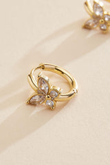 waterproof butterfly huggie hoop earrings Versona Jewelry