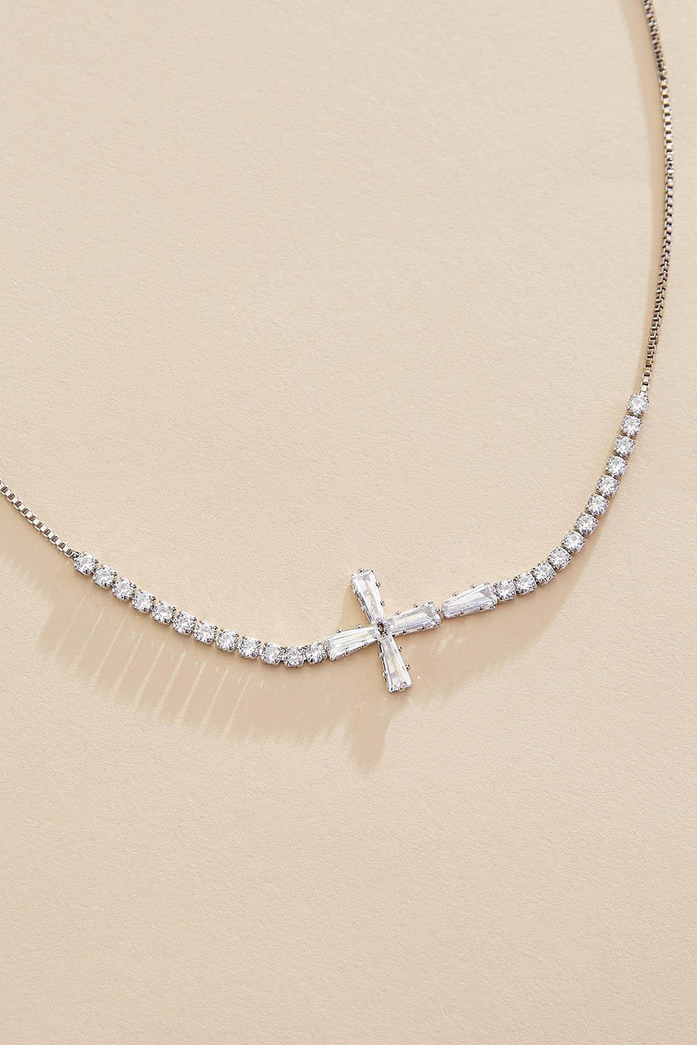 cubic zirconia cross necklace Versona Jewelry