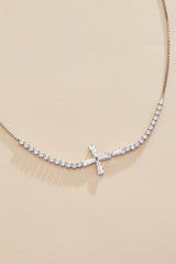 cubic zirconia cross necklace Versona Jewelry