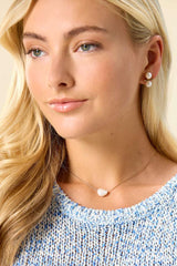delicate pearl pendant necklace Versona Jewelry