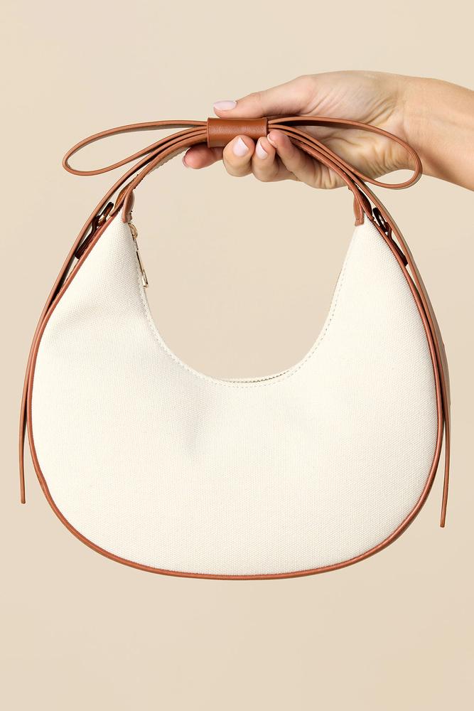 two tone bow crescent bag Versona Accessories