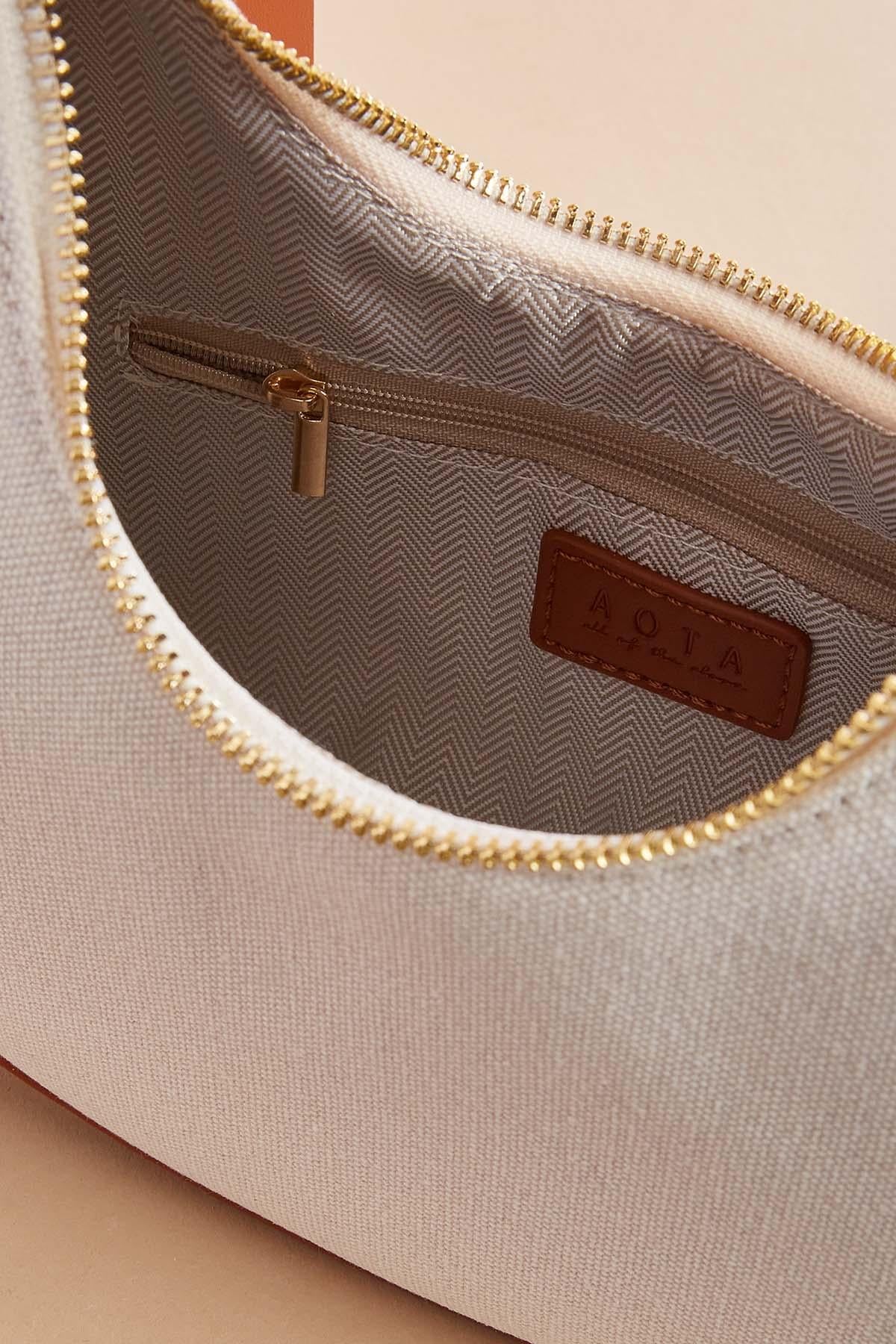 two tone bow crescent bag Versona Accessories