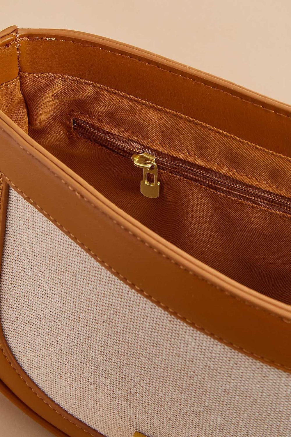 faux leather twill flap crossbody Versona Accessories