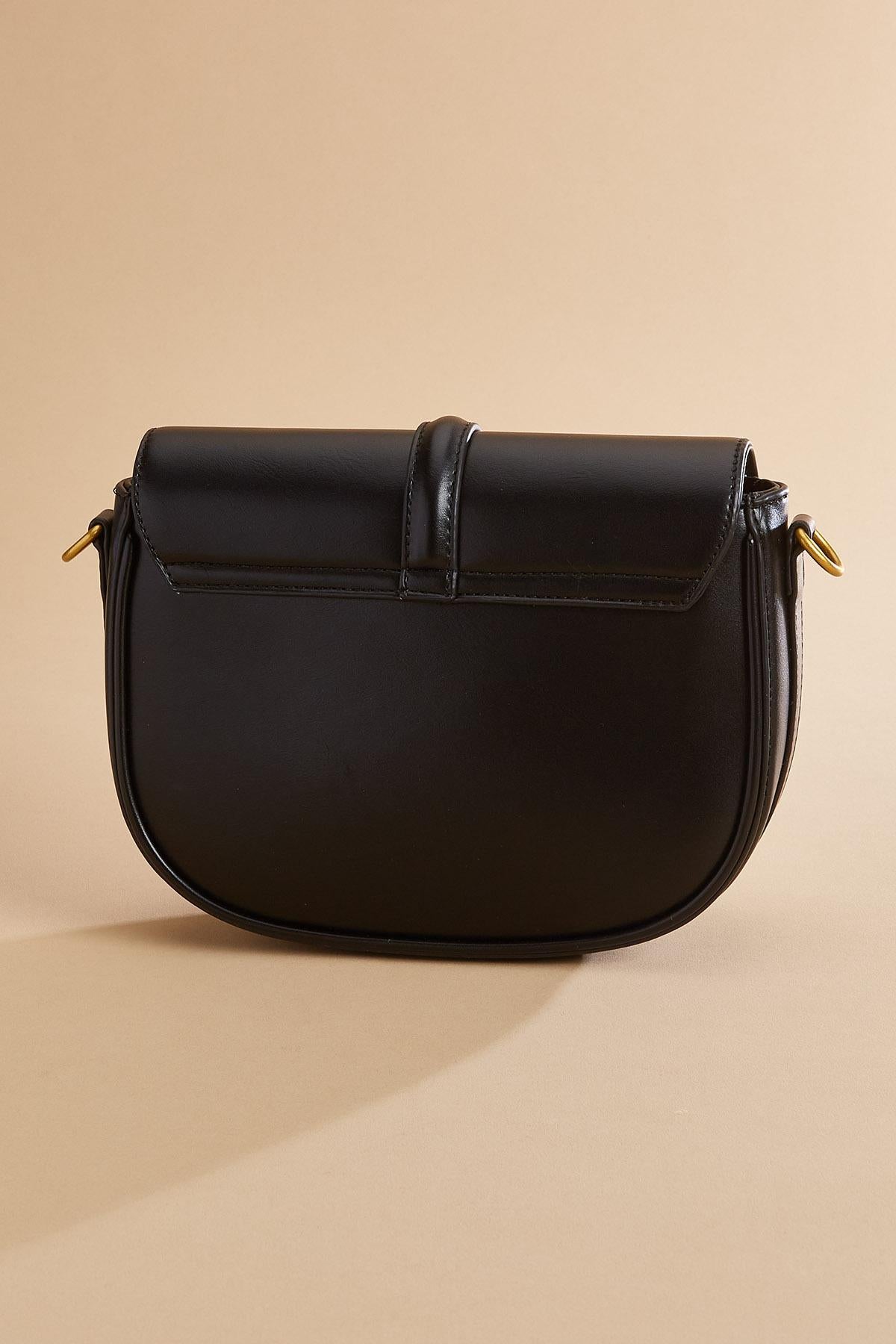 faux leather twill flap crossbody Versona Accessories