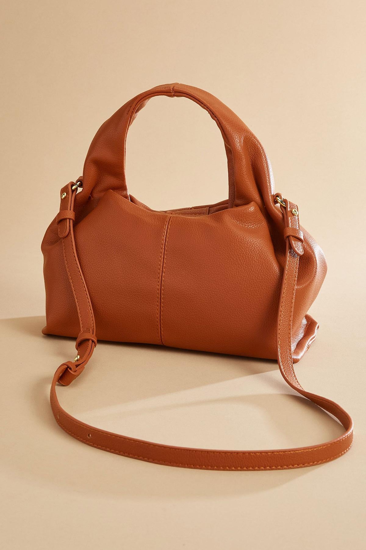 slouchy faux leather hobo bag Versona Accessories