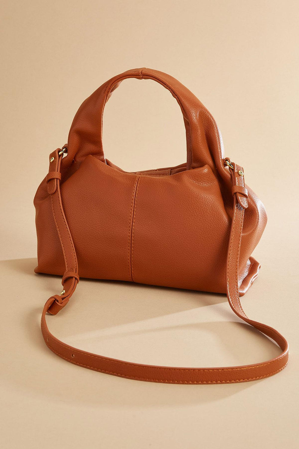 slouchy faux leather hobo bag Versona Accessories
