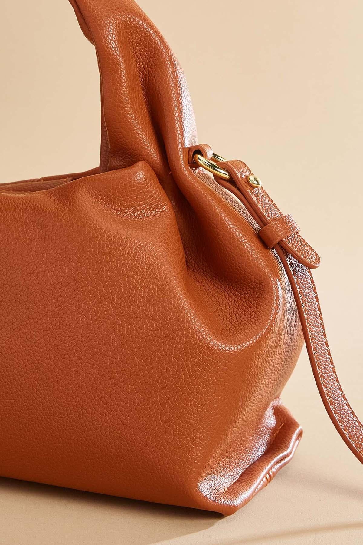 slouchy faux leather hobo bag Versona Accessories