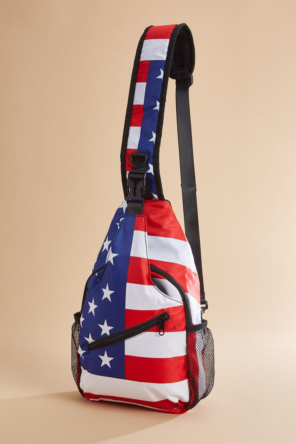 usa flag print sling crossbody Versona Accessories