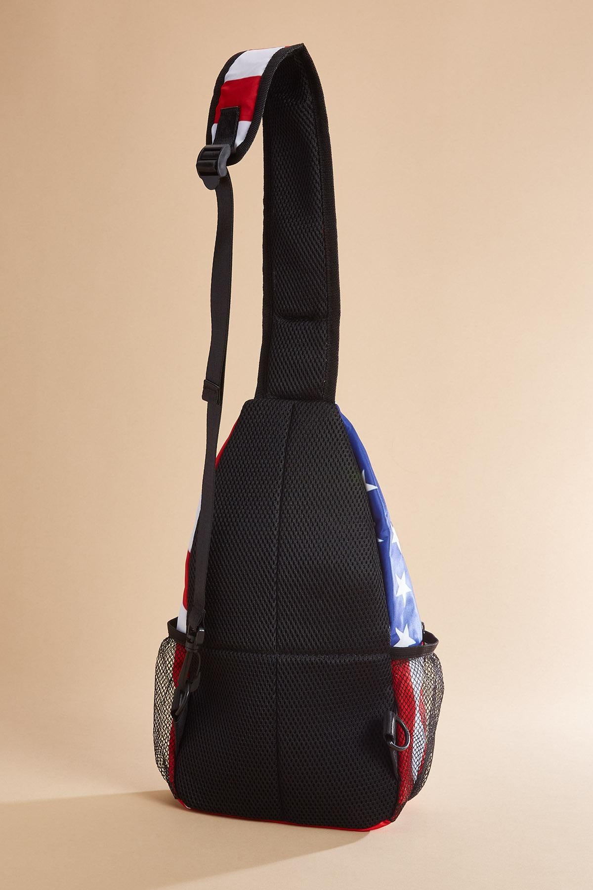 usa flag print sling crossbody Versona Accessories