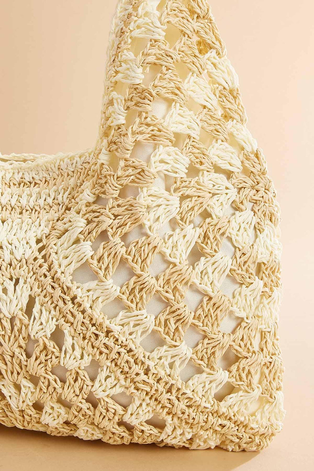beaded handle crochet tote Versona Accessories