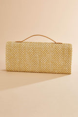 top handle straw clutch Versona Accessories