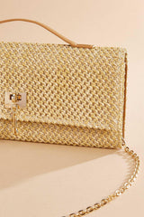 top handle straw clutch Versona Accessories