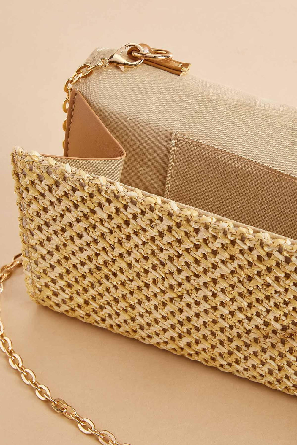 top handle straw clutch Versona Accessories