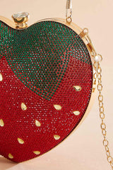 strawberry embellished clutch Versona Accessories
