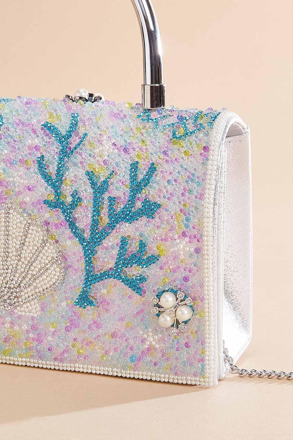 beach icon embellished bag Versona Accessories