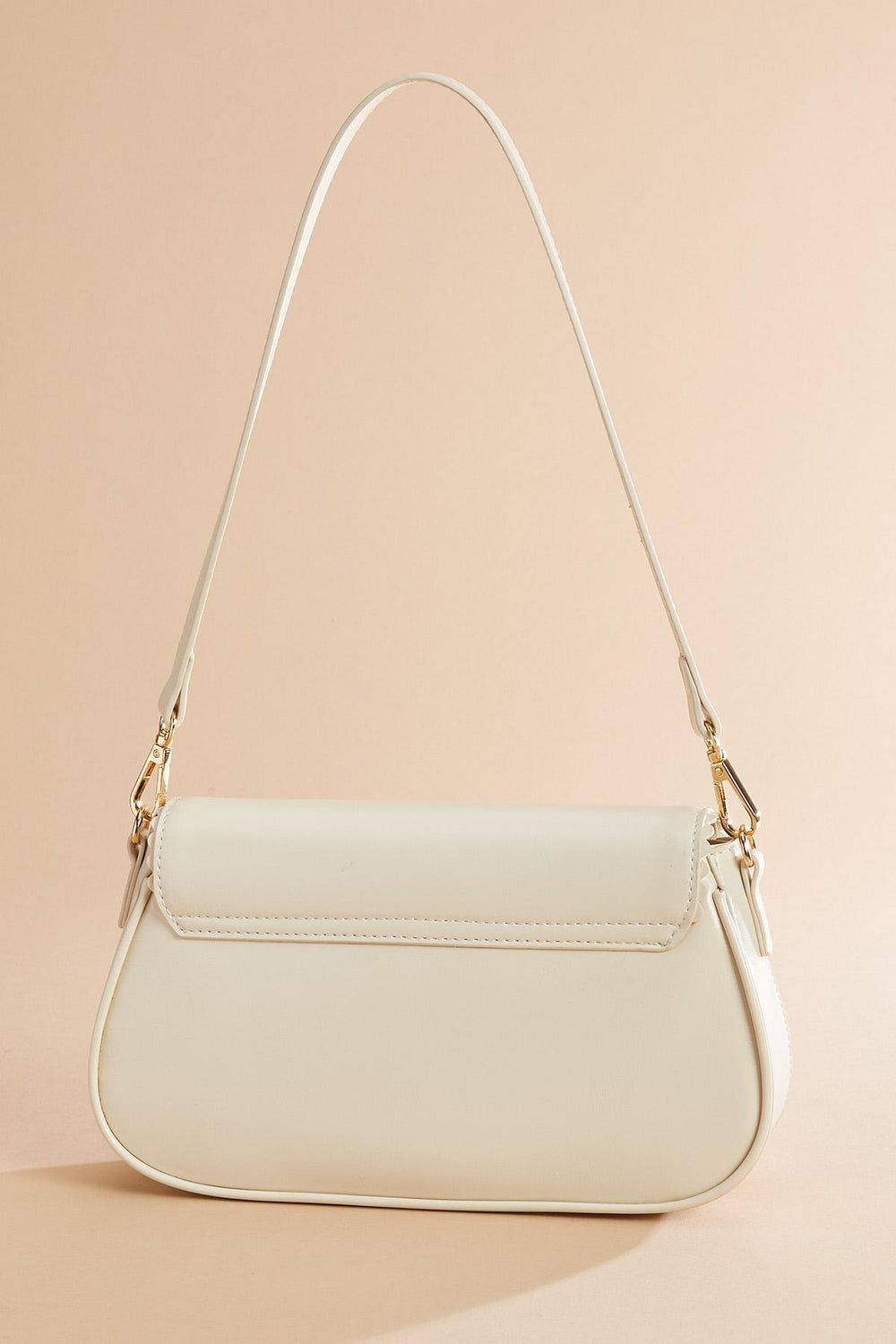 faux leather lace trim bag Versona Accessories