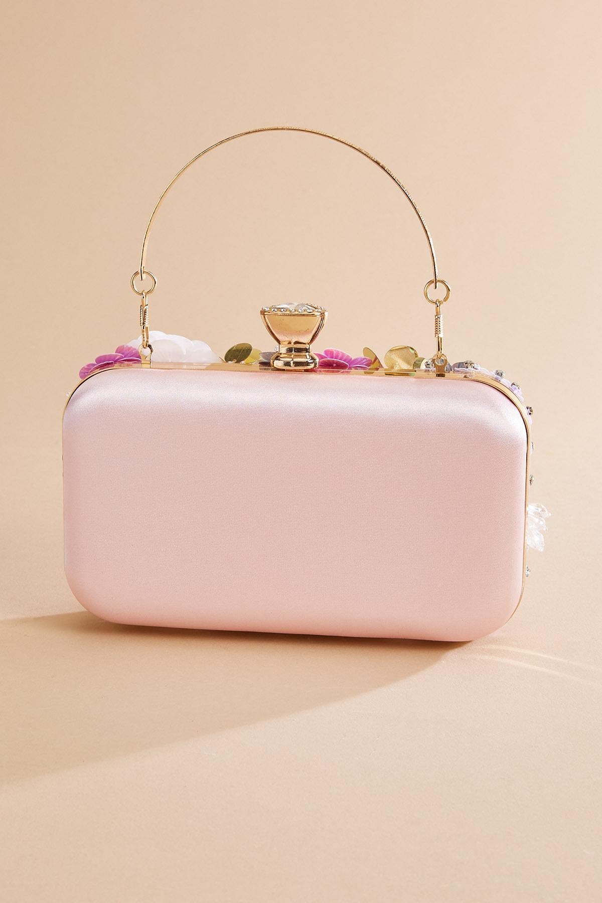 floral embellished clutch Versona Accessories