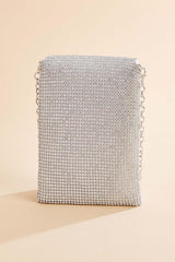 rhinestone mesh cellphone bag Versona Accessories