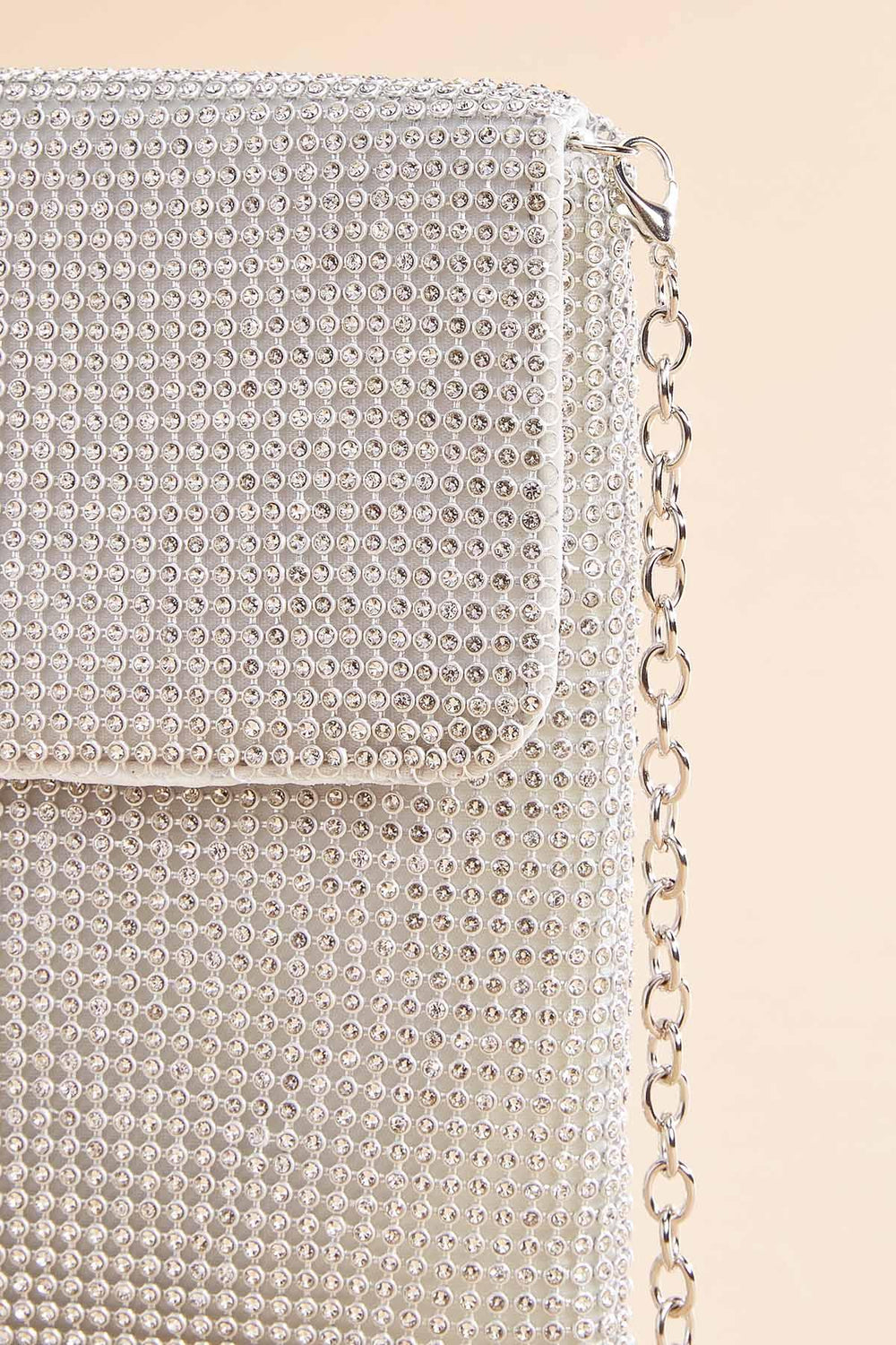 rhinestone mesh cellphone bag Versona Accessories