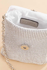 rhinestone mesh cellphone bag Versona Accessories