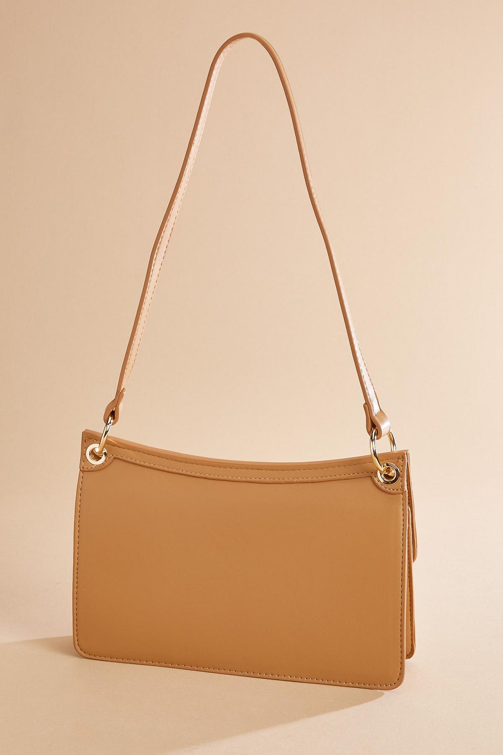 faux leather contrast trim bag Versona Accessories