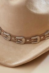 buckle embellished band cowboy hat Versona Accessories