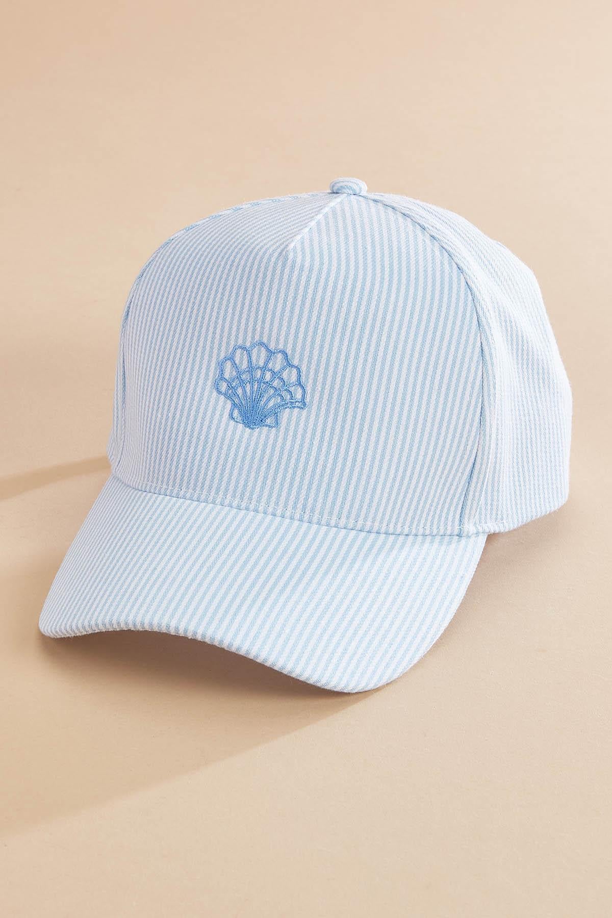 seashell striped baseball hat Versona Accessories