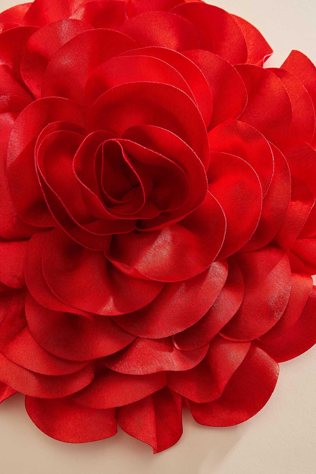 red rose hair barrette Versona Accessories|Sale