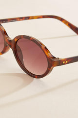 tortoise shell thin oval sunglasses Versona Accessories