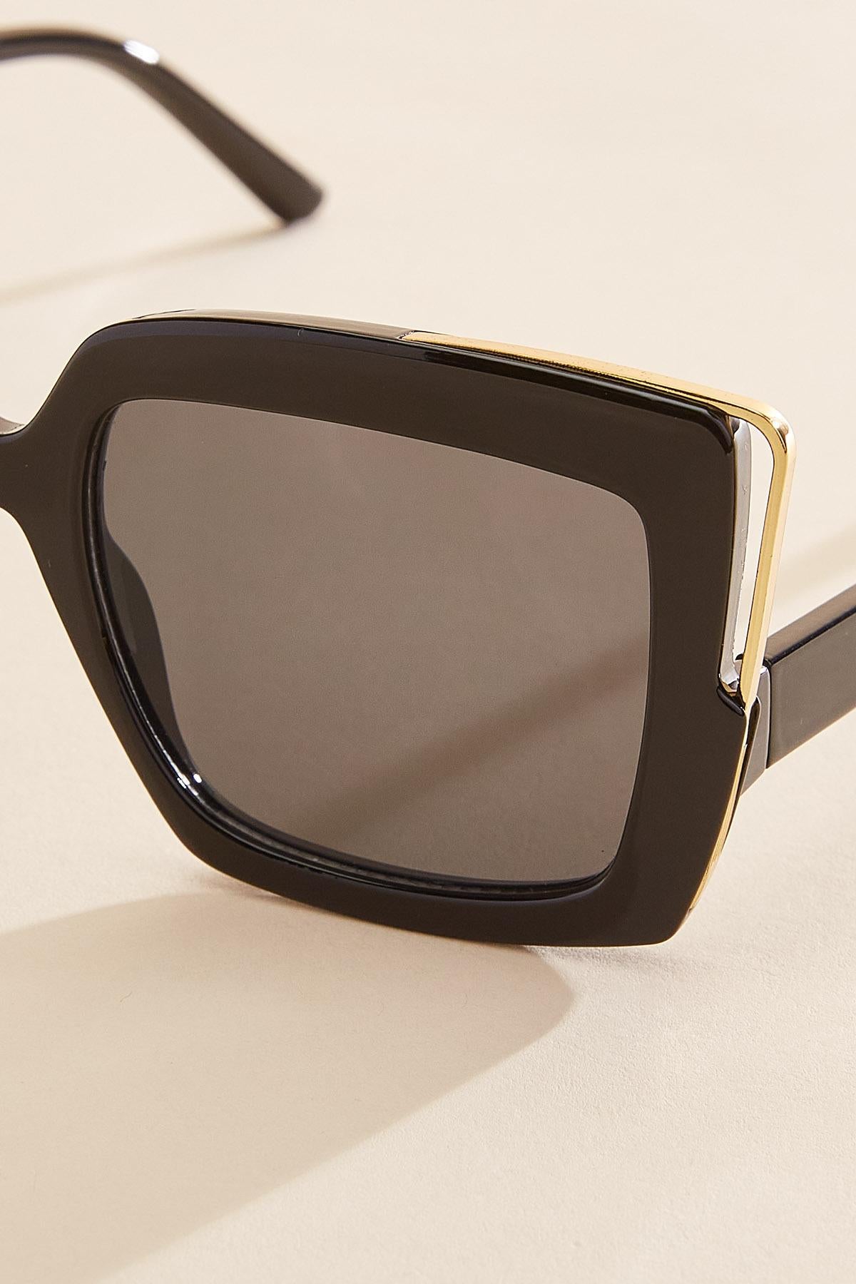 curved arm square frame sunglasses Versona Accessories