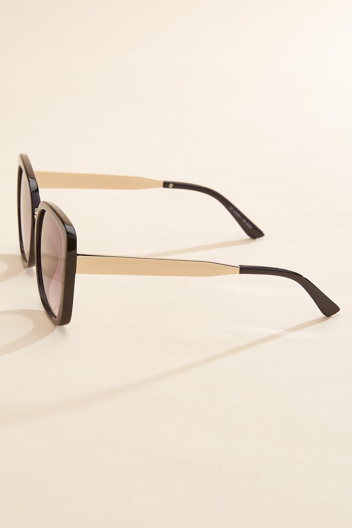 gold arm round frame sunglasses Versona Accessories
