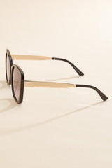 gold arm round frame sunglasses Versona Accessories