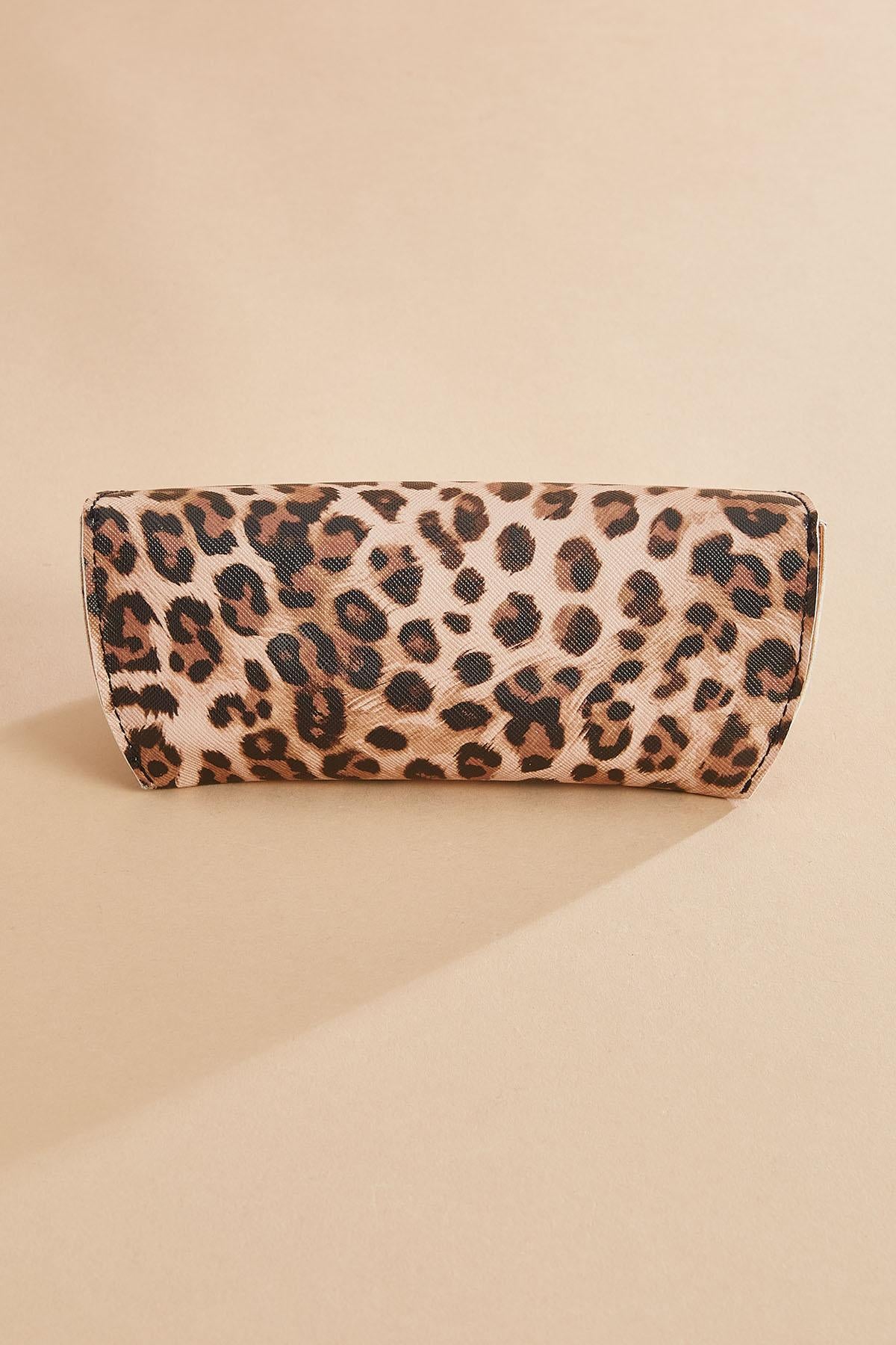 leopard print sunglass case Versona Accessories