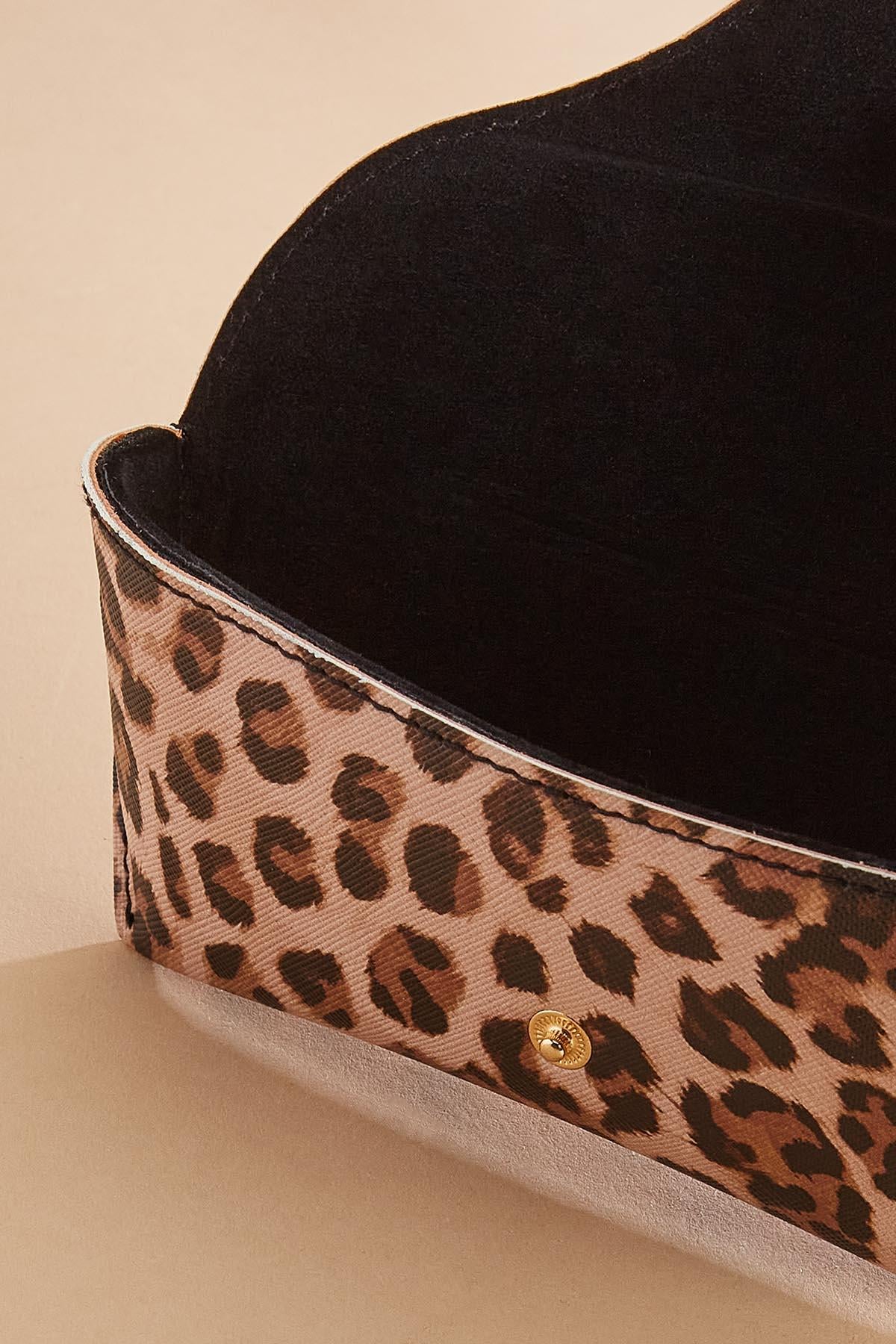 leopard print sunglass case Versona Accessories