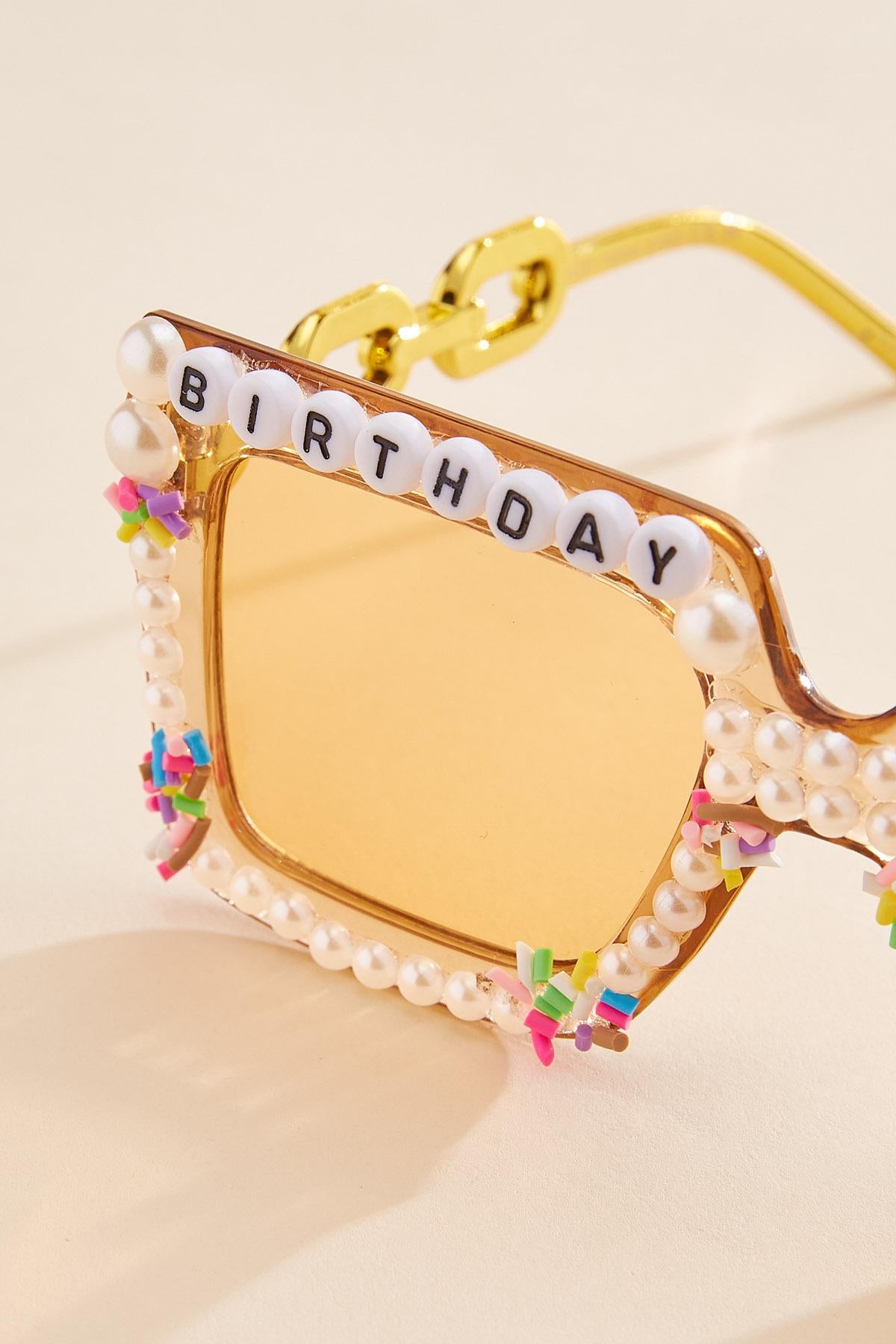 birthday girl embellished sunglasses Versona Accessories