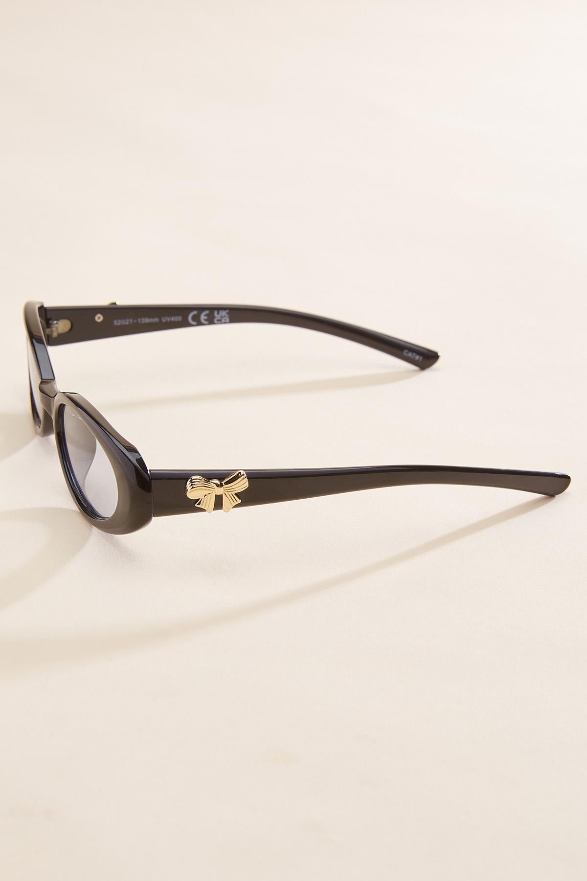 bow embellished round sunglasses Versona Accessories