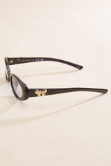 bow embellished round sunglasses Versona Accessories