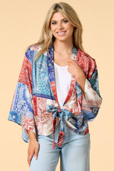 boho babe satin kimono Versona Accessories