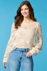 butterfly kisses crochet poncho Versona Accessories|Sale
