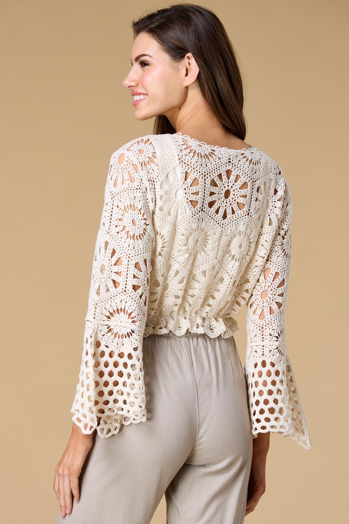 crochet my way surplice top Versona Accessories|Sale