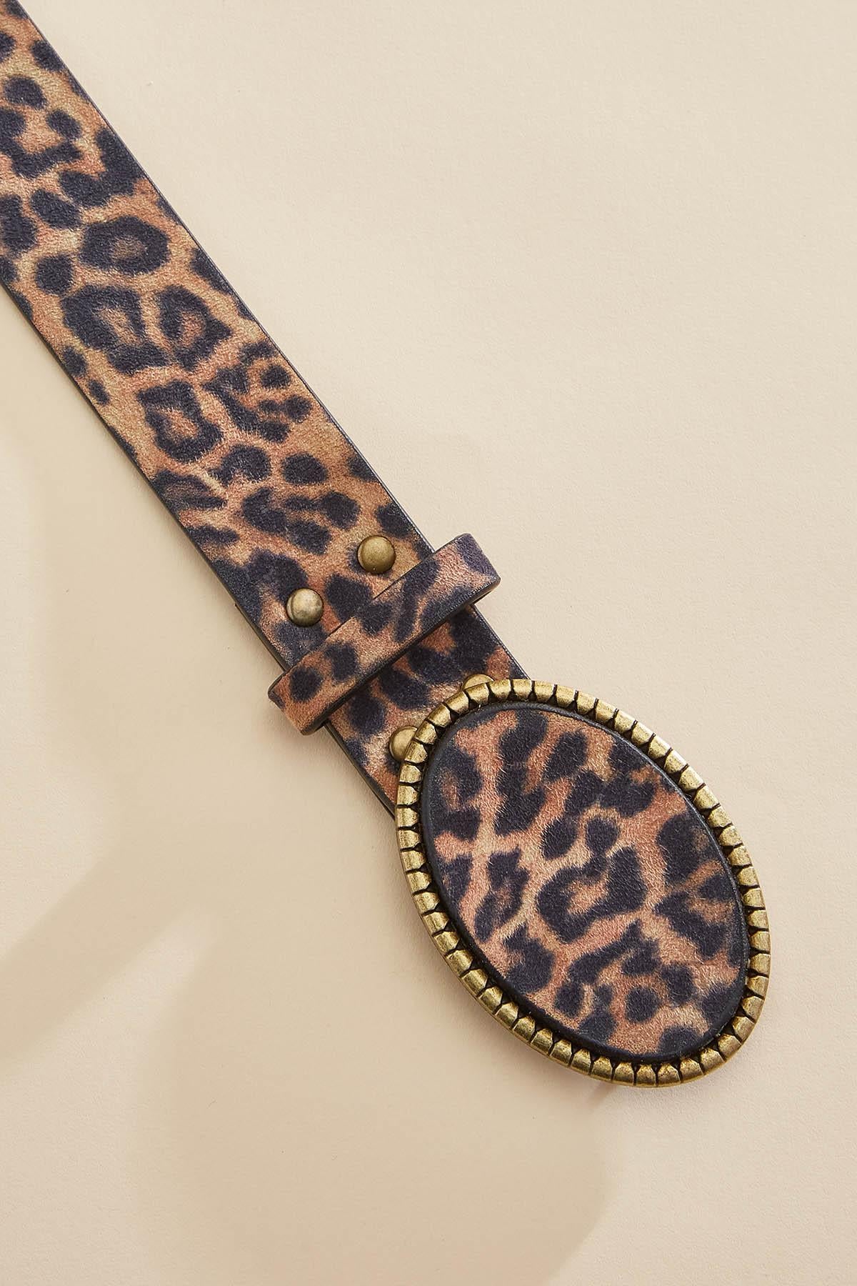 leopard printed belt Versona Accessories