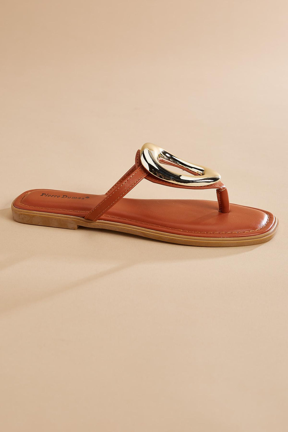 gold ring embellished sandals Versona Shoes