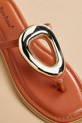 gold ring embellished sandals Versona Shoes